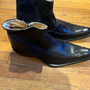 Men's Black Leather Boots
